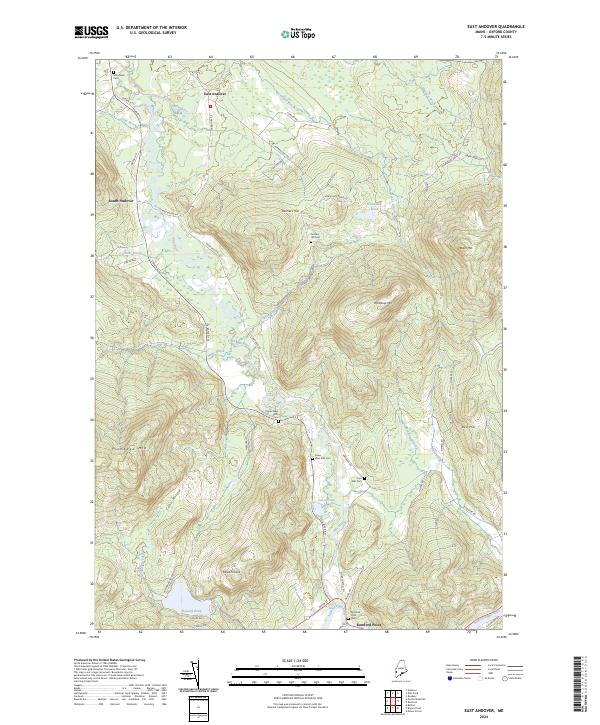 East Andover, ME — USGS 7.5-minute topo (2024)