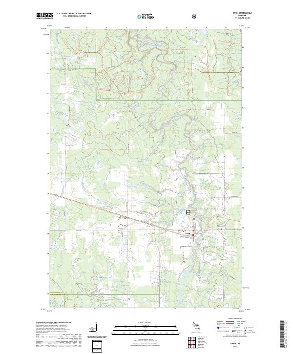 Ewen, MI — USGS 7.5-minute topo (2023)