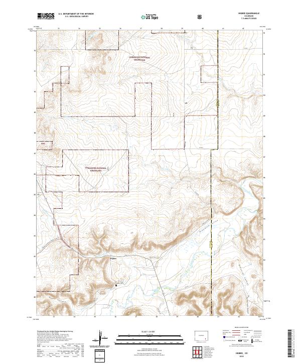 Higbee, CO — USGS 7.5-minute topo (2022)