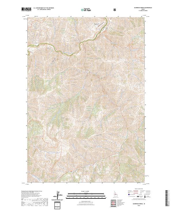 Sliderock Ridge, ID — USGS 7.5-minute topo (2024)