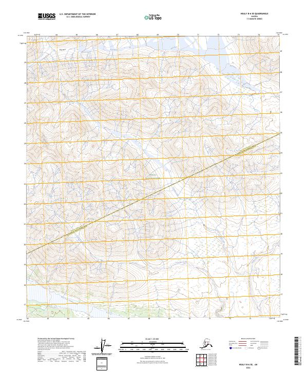 Healy B-6 SE, AK — USGS 7.5-minute topo (2024)