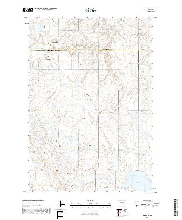 Tunerville, SD — USGS 7.5-minute topo (2021)