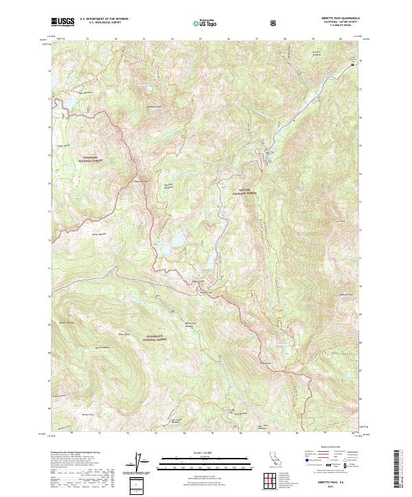 Ebbetts Pass, CA — USGS 7.5-minute topo (2021)