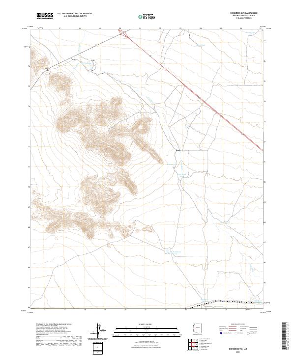 Congress SW, AZ — USGS 7.5-minute topo (2021)
