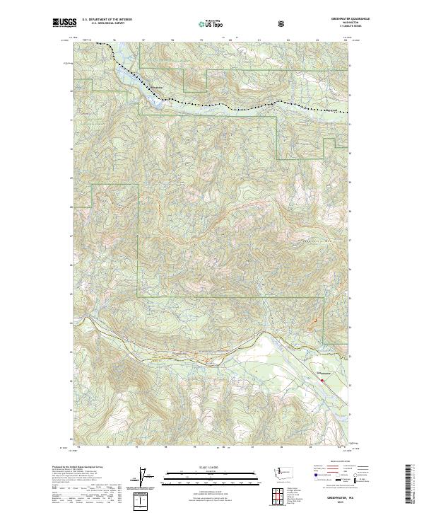 Greenwater, WA — USGS 7.5-minute topo (2023)