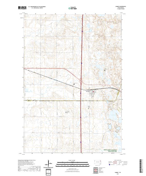 Summit, SD — USGS 7.5-minute topo (2021)
