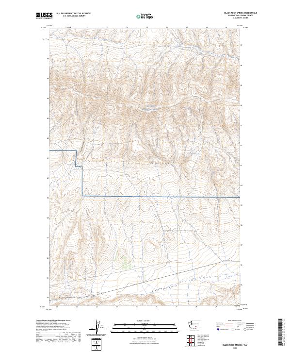 Black Rock Spring, WA — USGS 7.5-minute topo (2023)