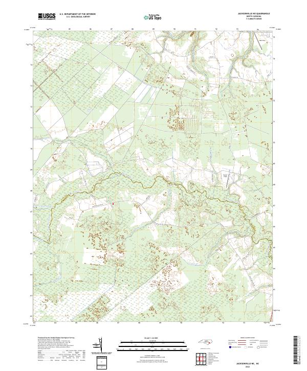 Jacksonville NE, NC — USGS 7.5-minute topo (2022)