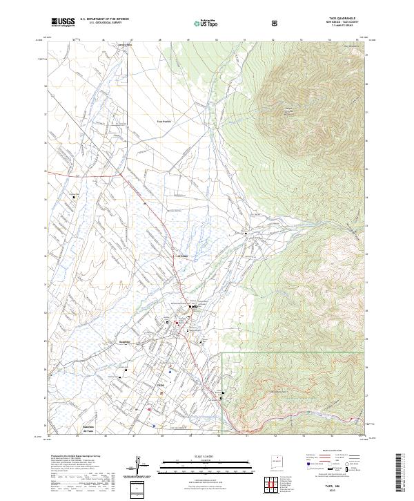 Taos, NM — USGS 7.5-minute topo (2023)