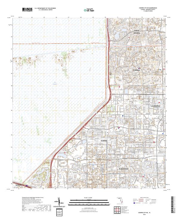 Cooper City NE, FL — USGS 7.5-minute topo (2024)