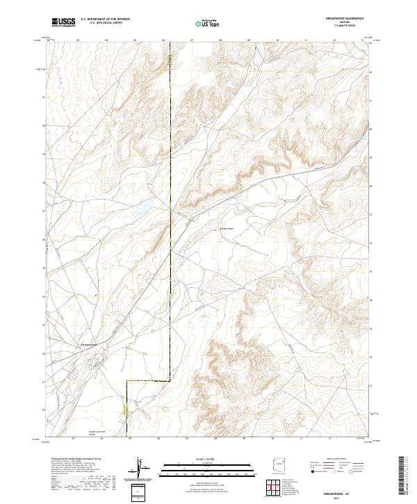 Greasewood, AZ — USGS 7.5-minute topo (2021)