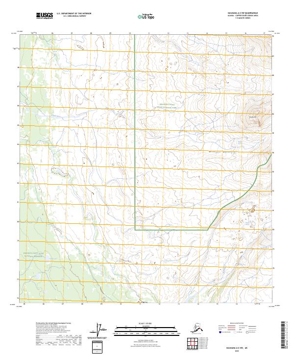 Gulkana A-2 SW, AK — USGS 7.5-minute topo (2023)