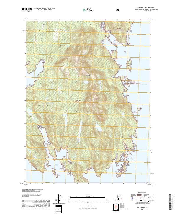 Craig A-3 SE, AK — USGS 7.5-minute topo (2021)