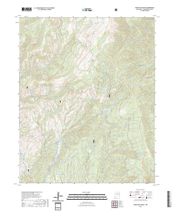 Honey Boy Ranch, NM — USGS 7.5-minute topo (2023)