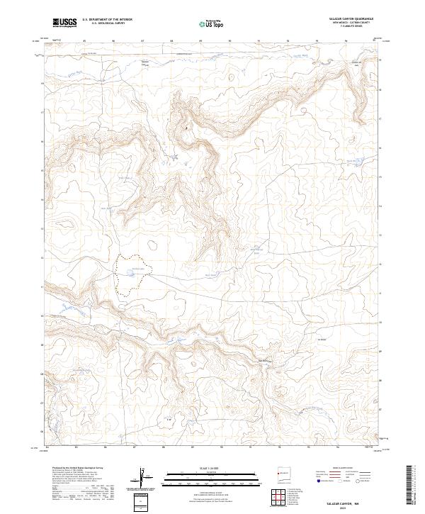 Salazar Canyon, NM — USGS 7.5-minute topo (2023)