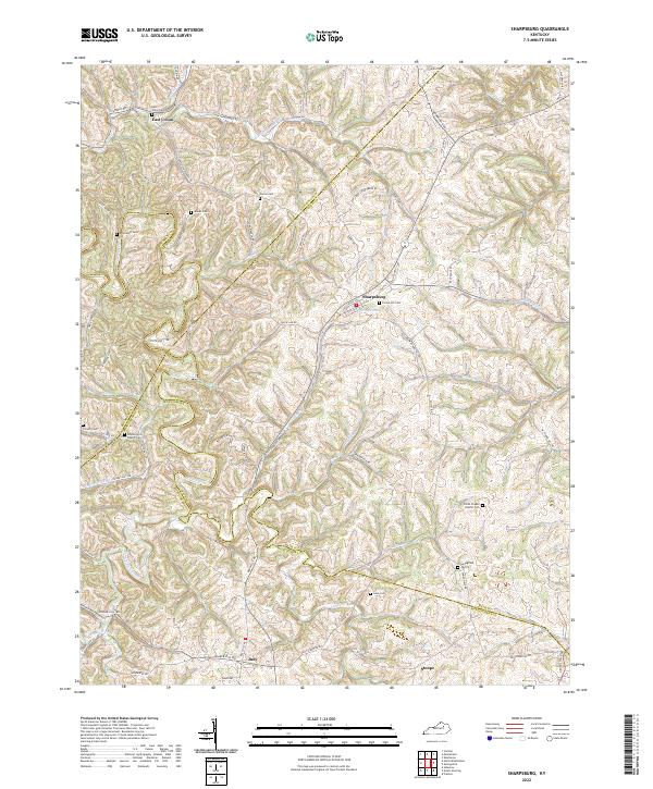 Sharpsburg, KY — USGS 7.5-minute topo (2022)