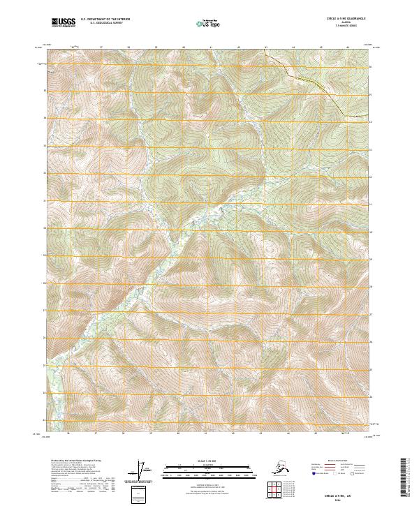 Circle A-5 NE, AK — USGS 7.5-minute topo (2024)