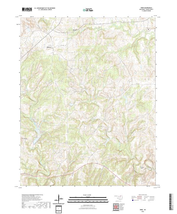 Herd, OK — USGS 7.5-minute topo (2022)