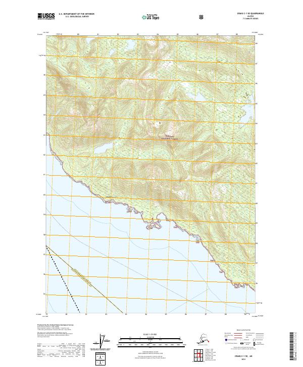 Craig C-1 SE, AK — USGS 7.5-minute topo (2021)