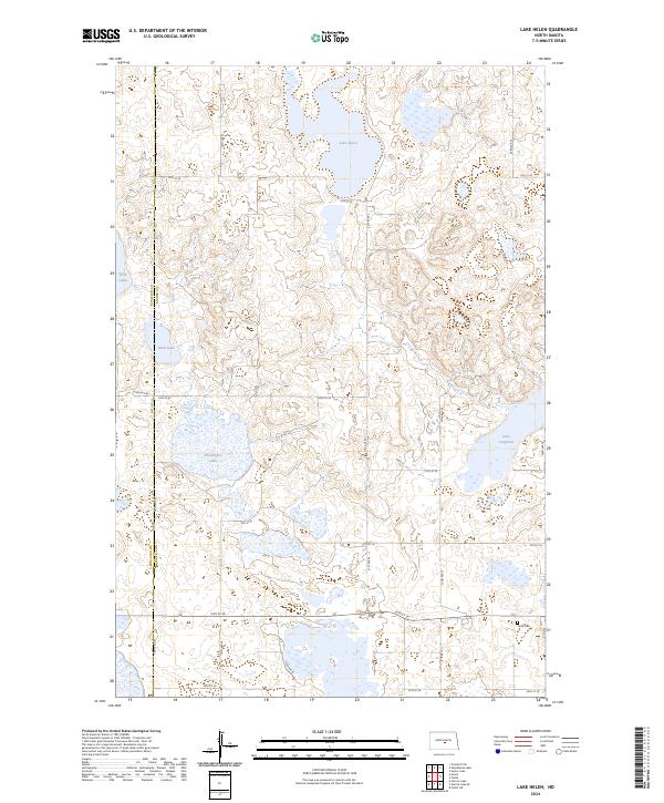 Lake Helen, ND — USGS 7.5-minute topo (2024)