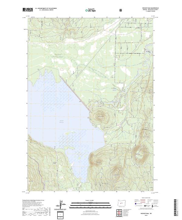Wickiup Dam, OR — USGS 7.5-minute topo (2024)