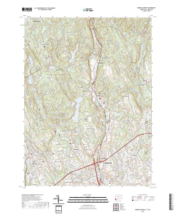 Norwalk North, CT-NY — USGS 7.5-minute topo (2024)
