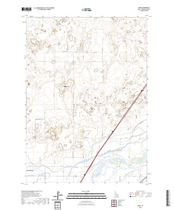 Rose, ID — USGS 7.5-minute topo (2023)