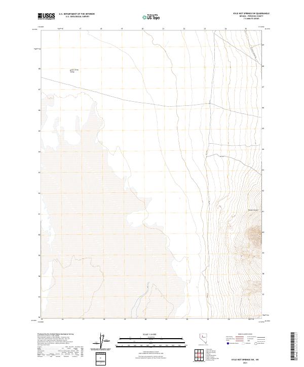 Kyle Hot Springs SW, NV — USGS 7.5-minute topo (2021)
