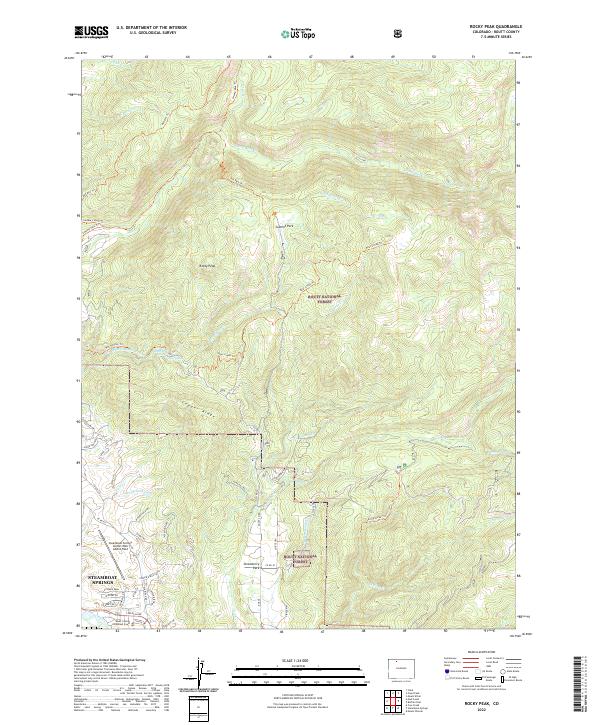 Rocky Peak, CO — USGS 7.5-minute topo (2022)