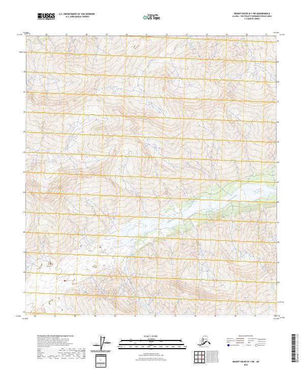 Mount Hayes B-1 SW, AK — USGS 7.5-minute topo (2024)