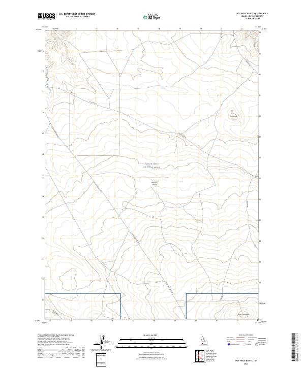 Pot Hole Butte, ID — USGS 7.5-minute topo (2023)