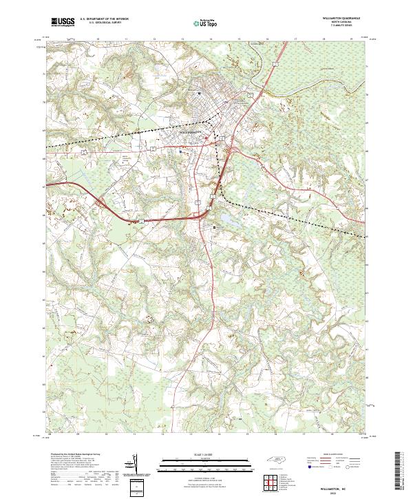 Williamston, NC — USGS 7.5-minute topo (2022)