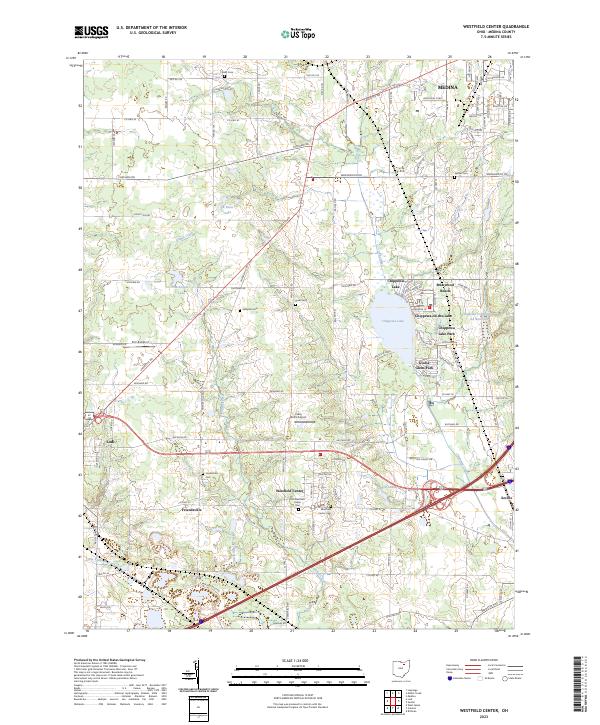 Westfield Center, OH — USGS 7.5-minute topo (2023)