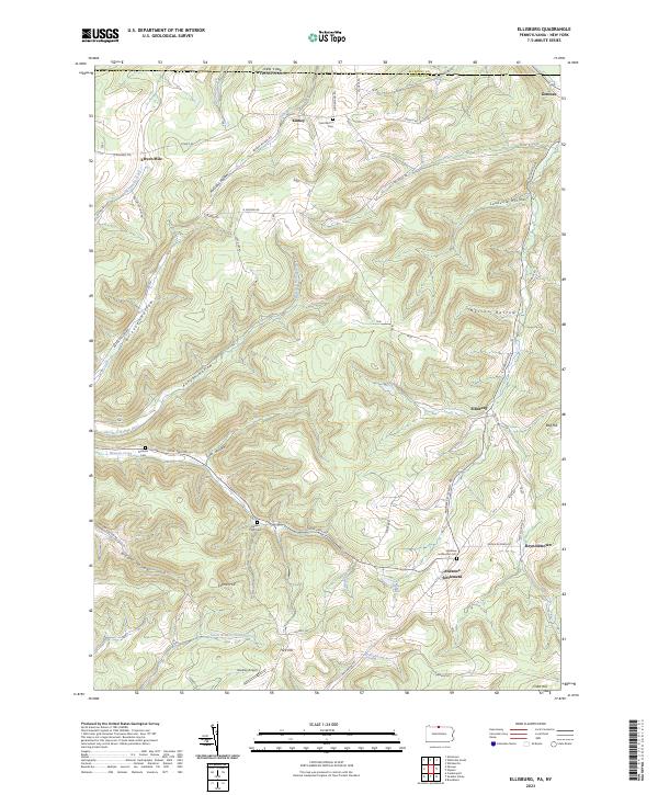 Ellisburg, PA-NY — USGS 7.5-minute topo (2023)