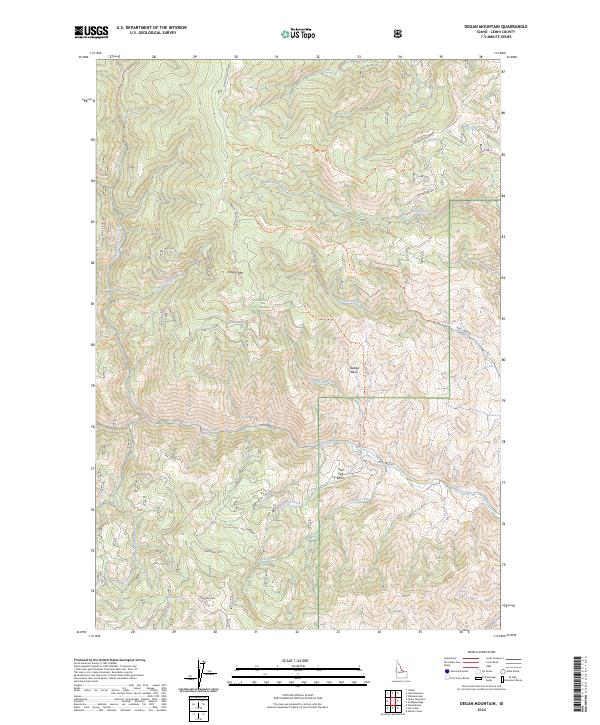 Degan Mountain, ID — USGS 7.5-minute topo (2024)