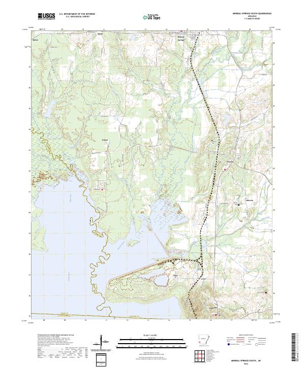 Mineral Springs South, AR — USGS 7.5-minute topo (2024)
