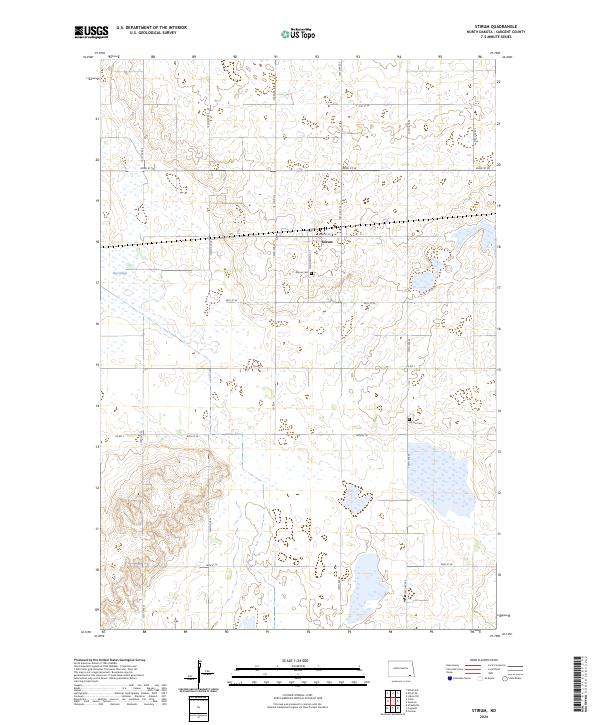 Stirum, ND — USGS 7.5-minute topo (2024)