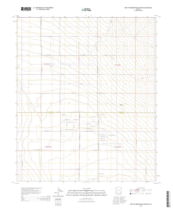 West of Greasewood Mountain, AZ — USGS 7.5-minute topo (2026)