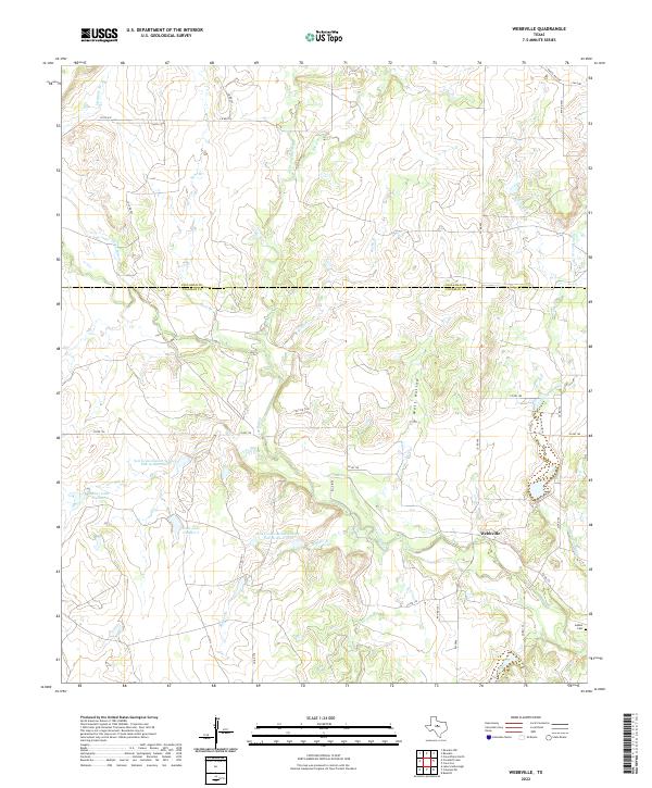Webbville, TX — USGS 7.5-minute topo (2022)