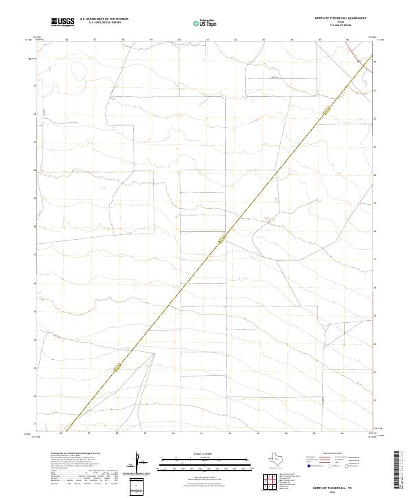 North of Tucker Hill, TX — USGS 7.5-minute topo (2022)