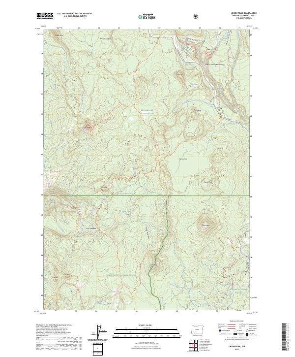 Union Peak, OR — USGS 7.5-minute topo (2023)