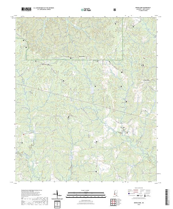 Bewelcome, MS — USGS 7.5-minute topo (2024)