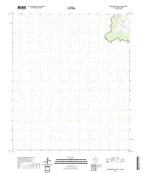 Schroder Arroyo OE S, TX,CHH, US — USGS 7.5-minute topo (2022)