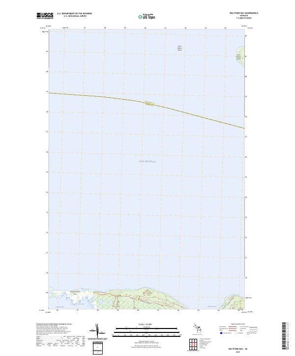 Big Stone Bay, MI — USGS 7.5-minute topo (2023)