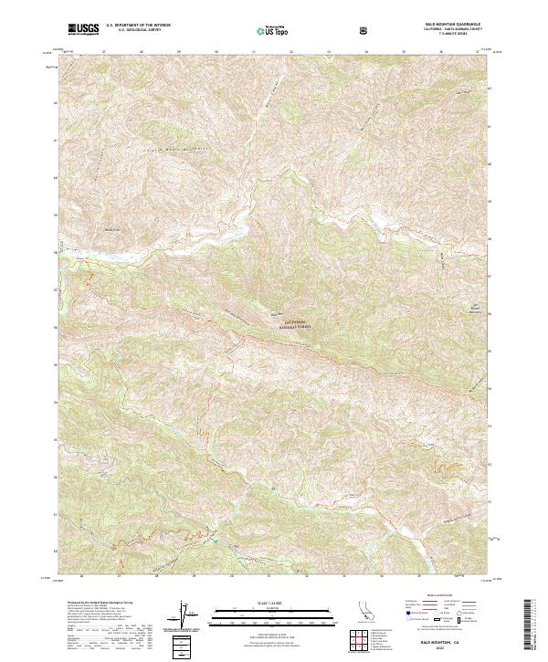 Bald Mountain, CA — USGS 7.5-minute topo (2022)