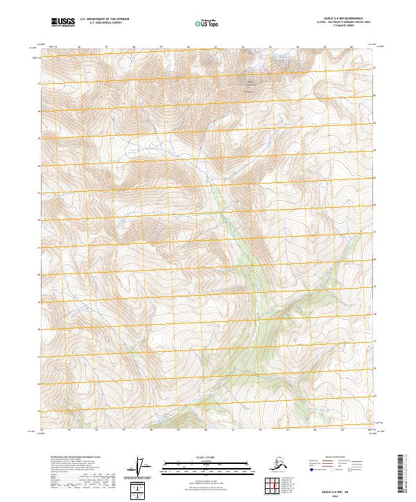 Eagle A-6 NW, AK — USGS 7.5-minute topo (2024)