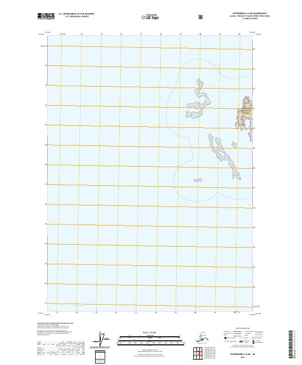 Petersburg A-6 NE, AK — USGS 7.5-minute topo (2021)