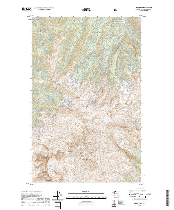 Mount Baker, WA — USGS 7.5-minute topo (2023)