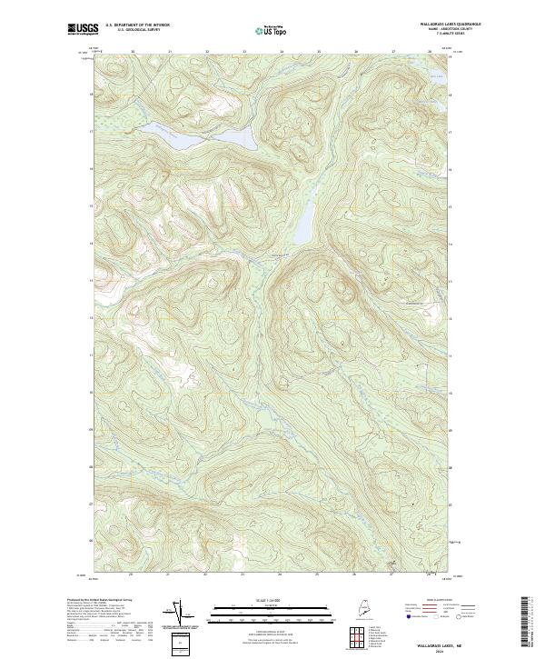 Wallagrass Lakes, ME — USGS 7.5-minute topo (2024)