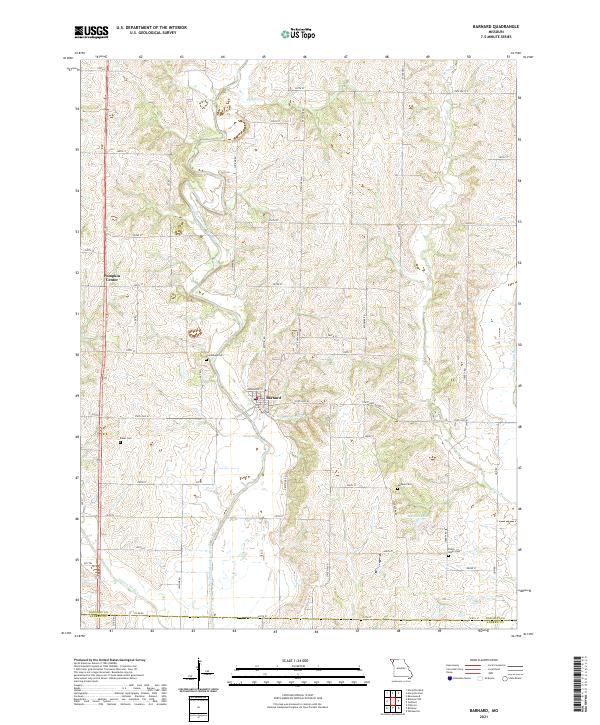 Barnard, MO — USGS 7.5-minute topo (2021)